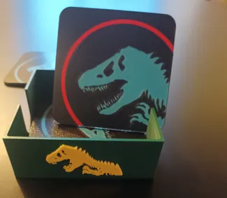 Rangement dessous de verre Jurassic Park