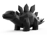 Stégosaure chibi low poly — photo 1