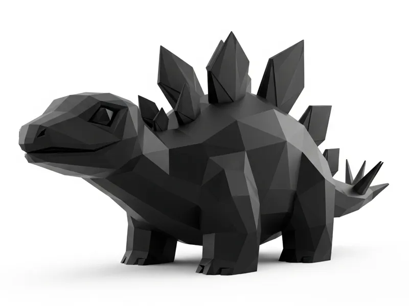 Chibi Estegosaurio Low Poly