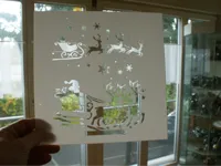 Pochoir traîneau de Noël — photo 1