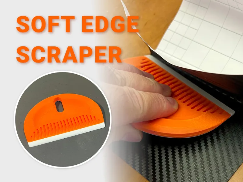 Scraper with soft edge 100mm