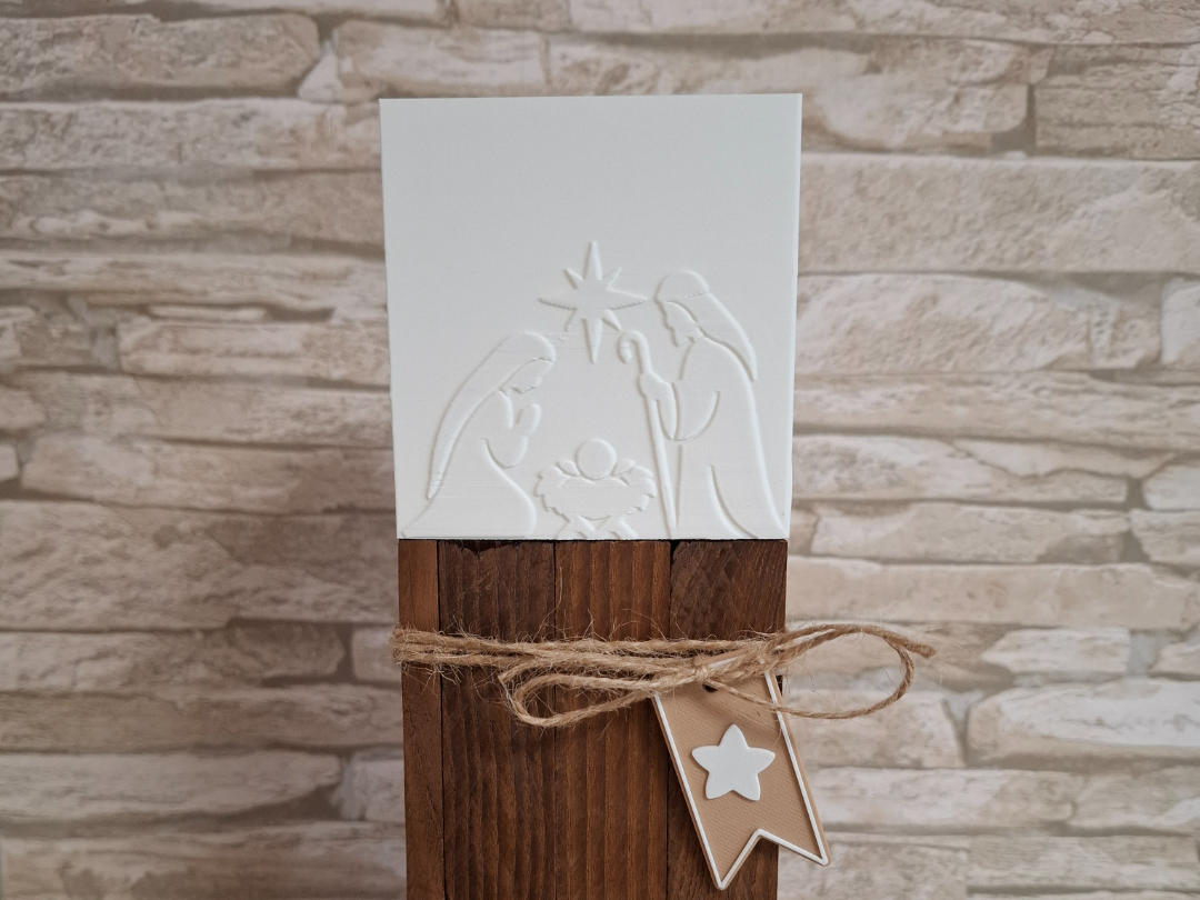 Klötzchenlampe "Krippe" - 1