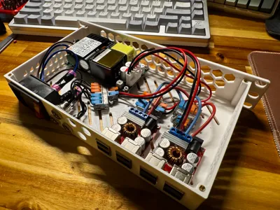 RackPSU 10" Mini Rack PSU Case for MeanWell LOP200