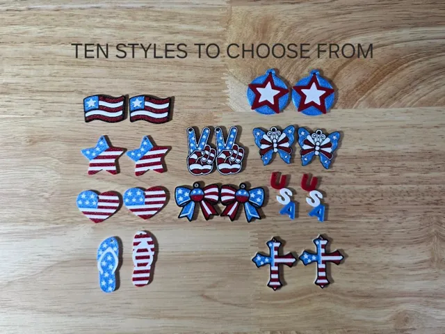 4th of July Earring Collection - 10 Styles