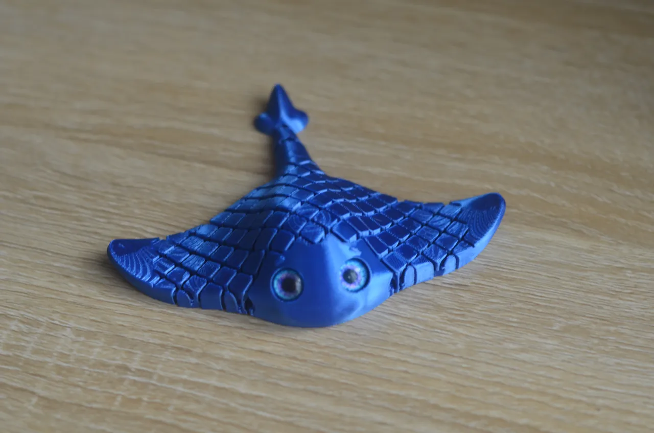 Flexi Manta Ray | Print in Place – NO SUPPORT view 4