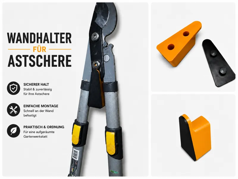 Wandhalter für Astschere Platzsparende Wandmontage