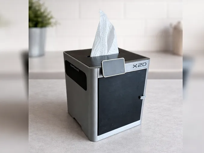 Bambulab X2D Tissue Box Tuchspender Box 3D Drucker
