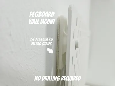 Skadis Pegboard Wall Mount (No Drilling Required)