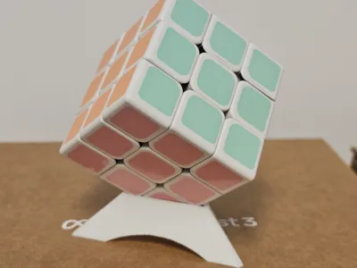 Simple Fast Rubik's Cube Stand 
