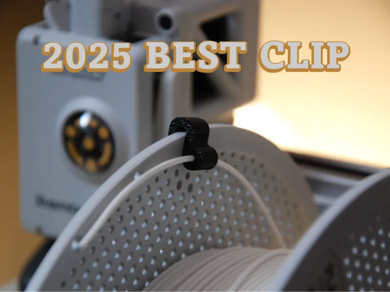 6-Minute Filament Clip – Snap-Fit, No Supports!