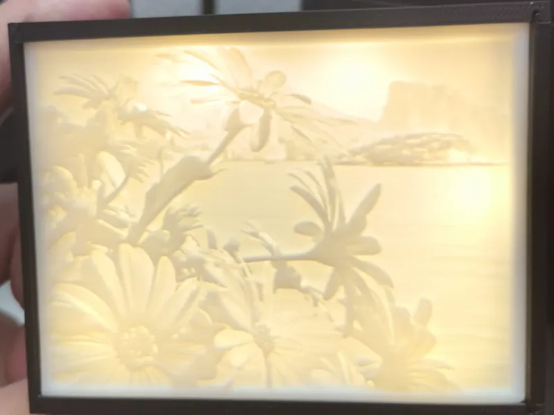Caja de Luz Isla de Altea Lithophane 3D Shadow Box