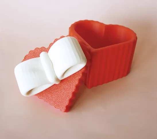 Heart Ribbon Gift Box with Lid - Free 3D Print Model - MakerWorld