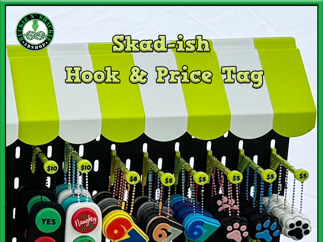Skad-ish Hook and Price Tag 3D model