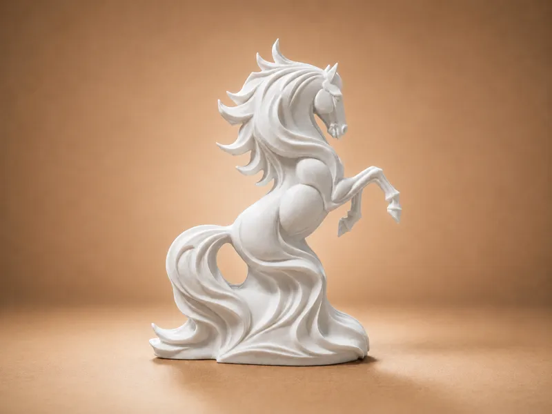 Rearing Stallion Sculpture - Horse Decor