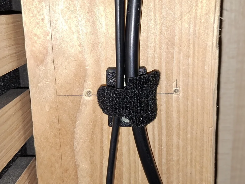 Sturdy Mount for Velcro Cable Ties - Free 3D Print Model - MakerWorld