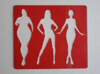 Set de pochoirs silhouettes féminines — photo 1