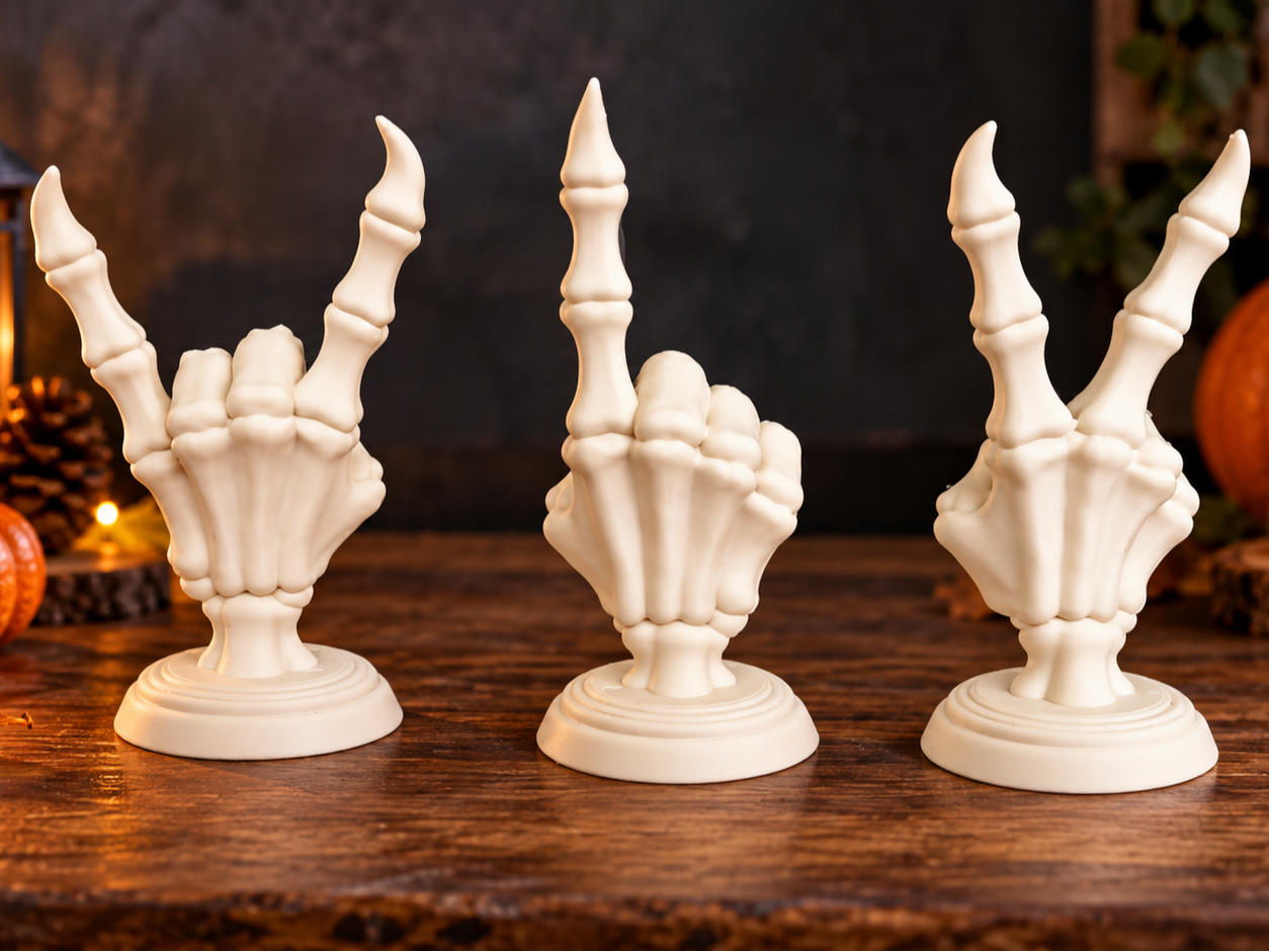 Skeleton Hand Gesture Set | Halloween Decor 3D model