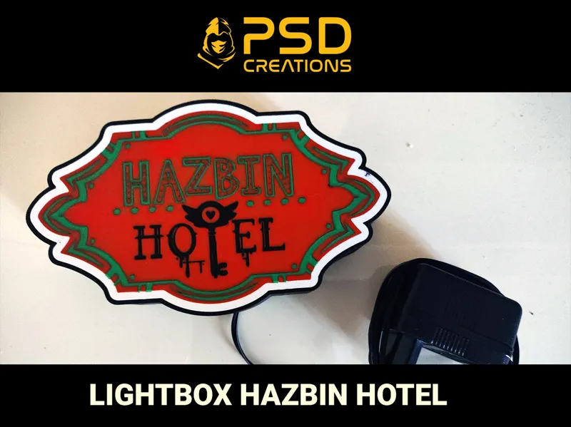 Hazbin Hotel led lamp