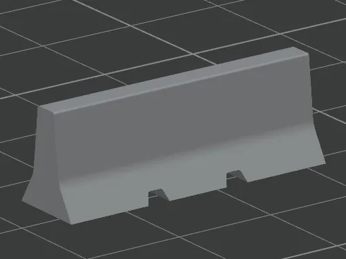 Betonschutzwand + Endstück H0 1:87