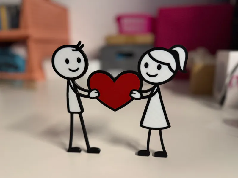 Valentinstag Deko – Herzpaar