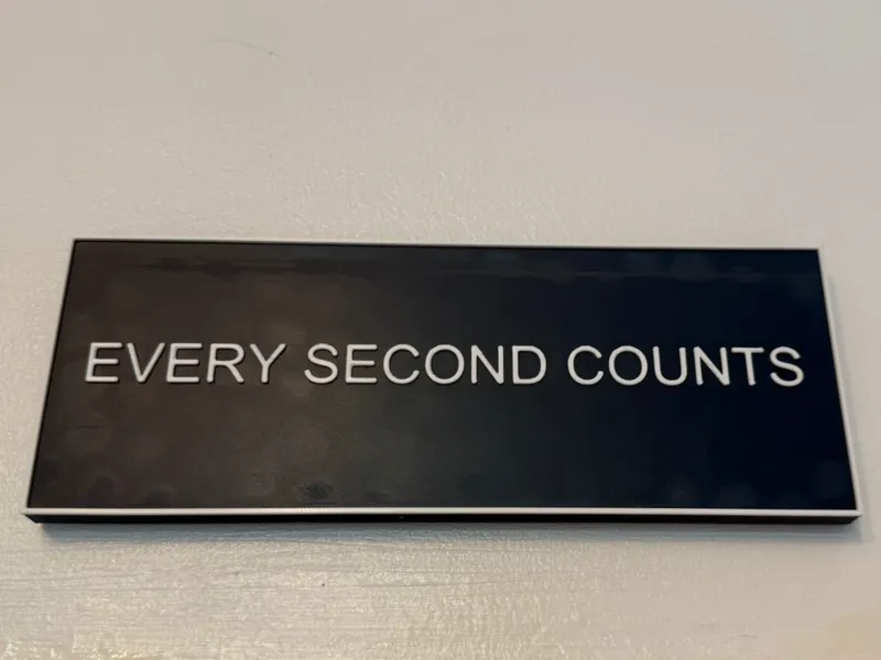 EverysecondCountsSign