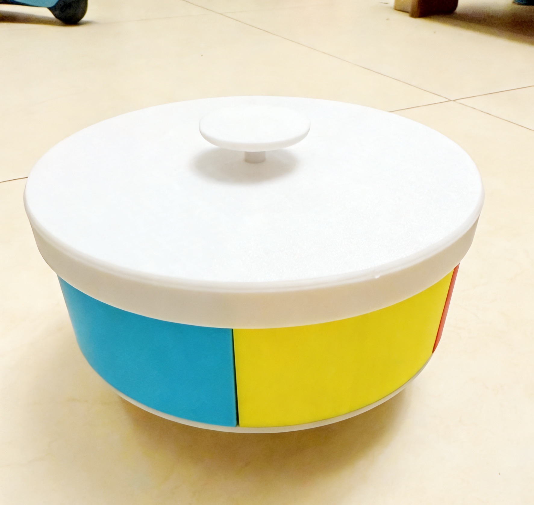 Miniatura 5 do modelo 3D 拓竹料盘再利用，多功能旋转堆叠干果盘