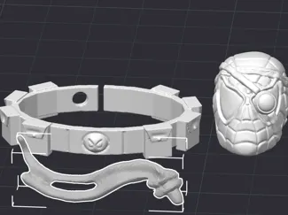 Cyborg Spider Man Sculpt Replacment