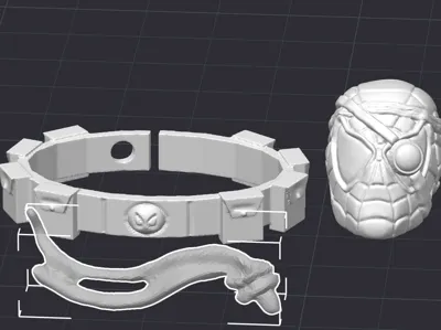 Cyborg Spider Man Sculpt Replacment