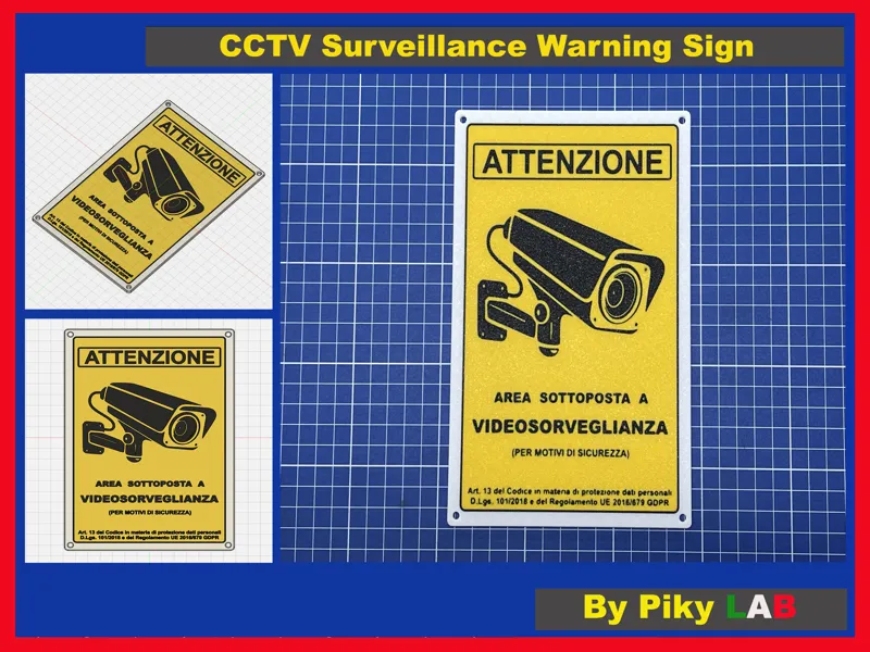 CCTV Surveillance Warning Sig
