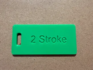 2 Stroke Fuel Label