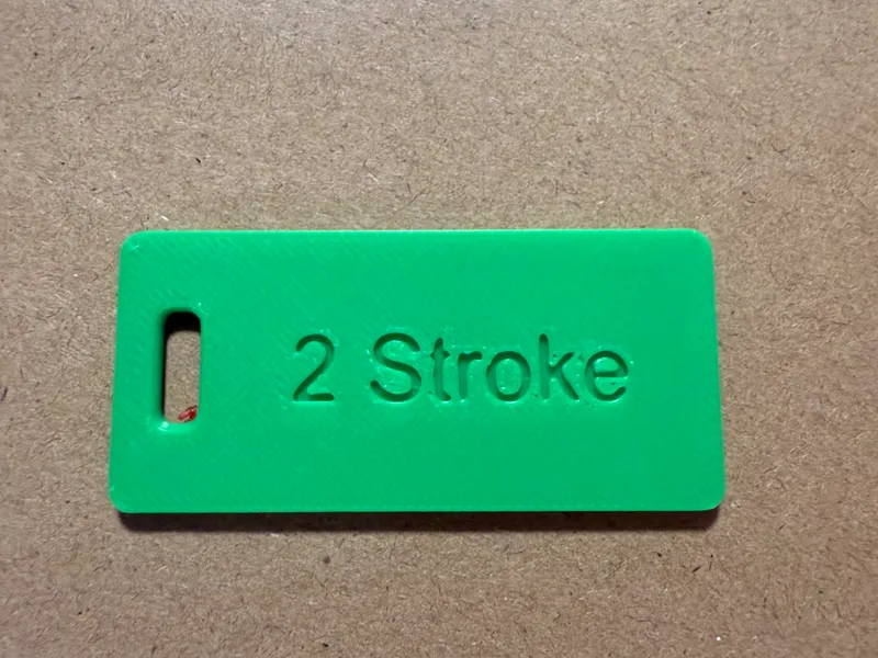 2 Stroke Fuel Label