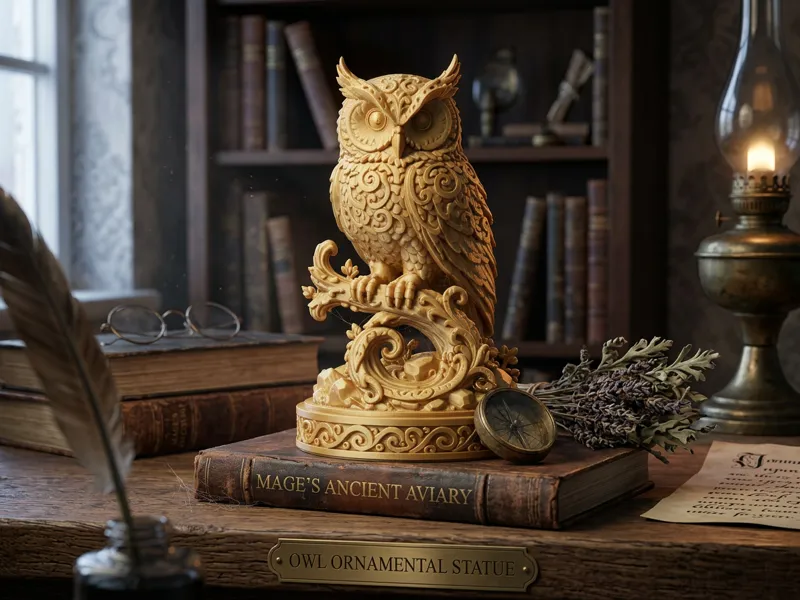Ornamental Owl Statue