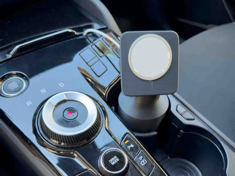 Parametric MagSafe charger mount for cup holder