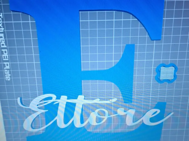 Lettera E con nome Ettore