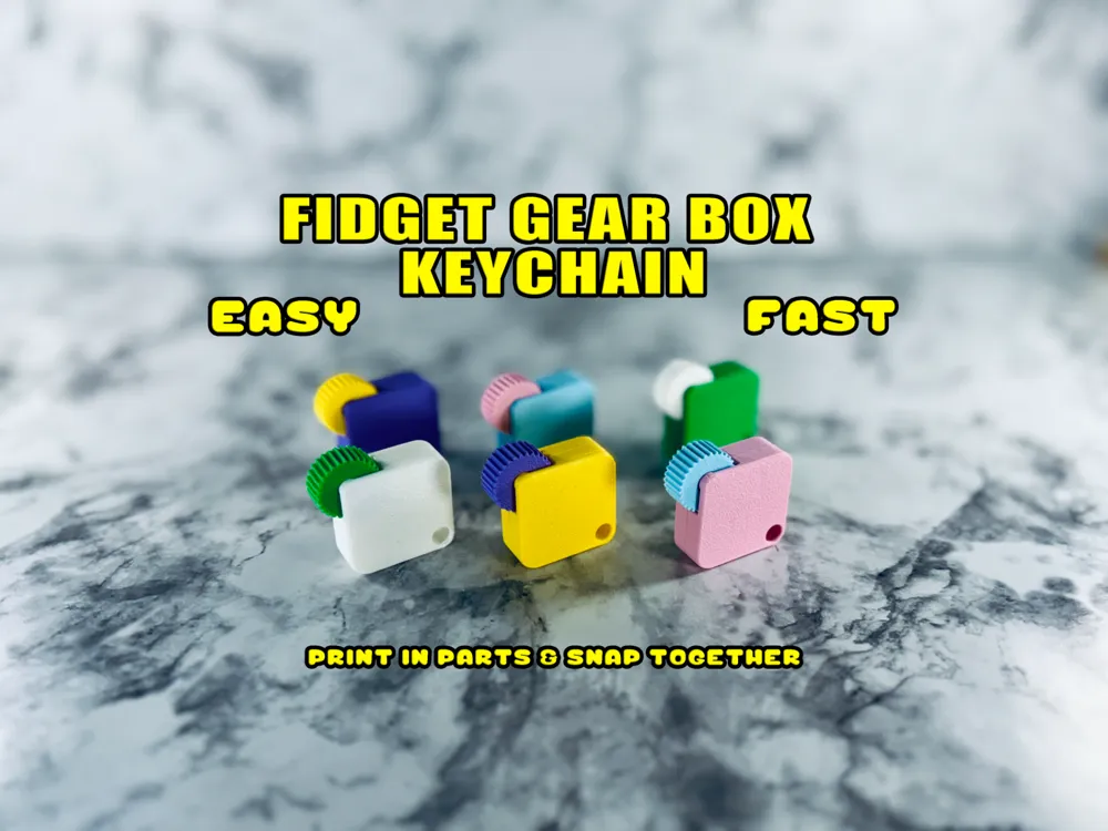 Fidget Gear Box Keychain by Anefecious MakerWorld