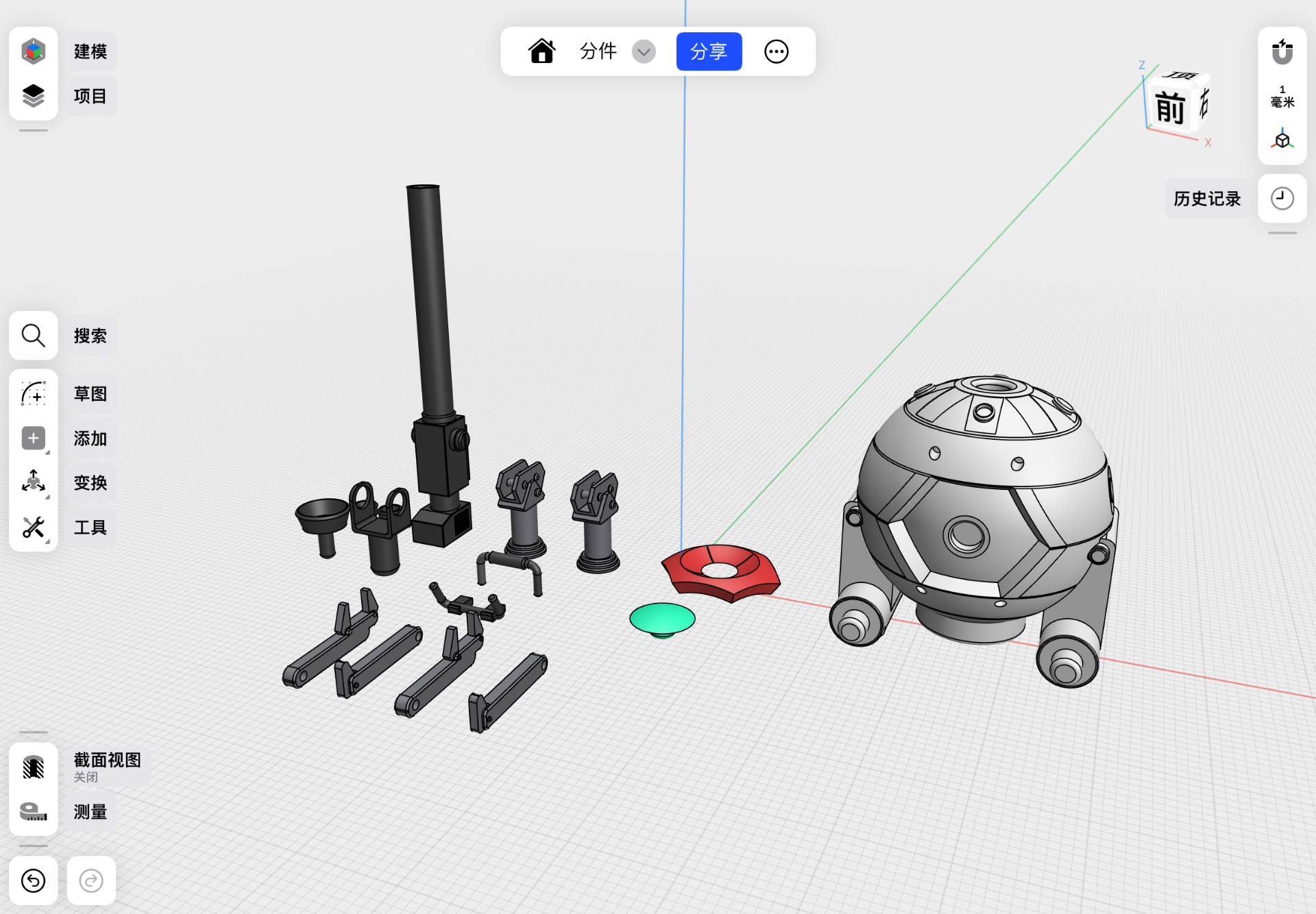 Miniatura 1 do modelo 3D 真男人就开铁球