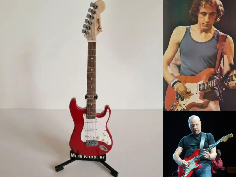 Guitar 17cm c/Cordas - Fender Strat Mark Knopler