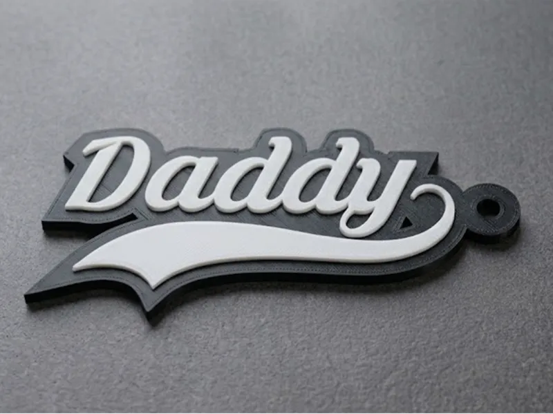 Baseball Daddy keychain - No ams