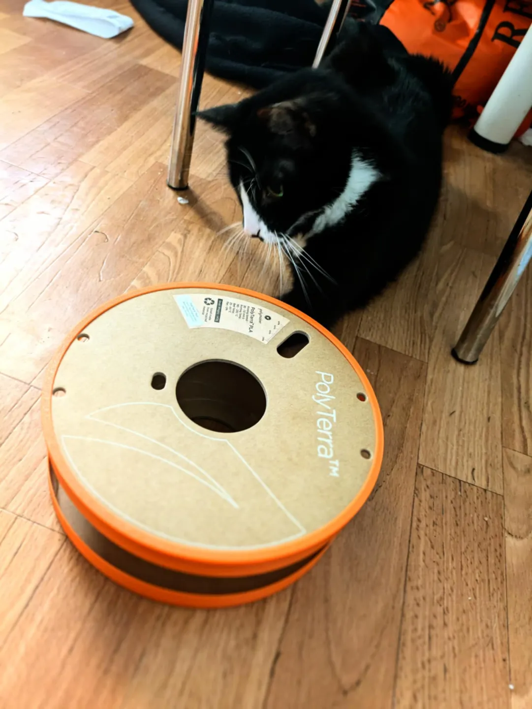 Cardboard Spool Cat Toy view 3