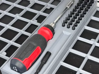 Gridfinity Milawaukee Ratcheting Screwdriver Tray