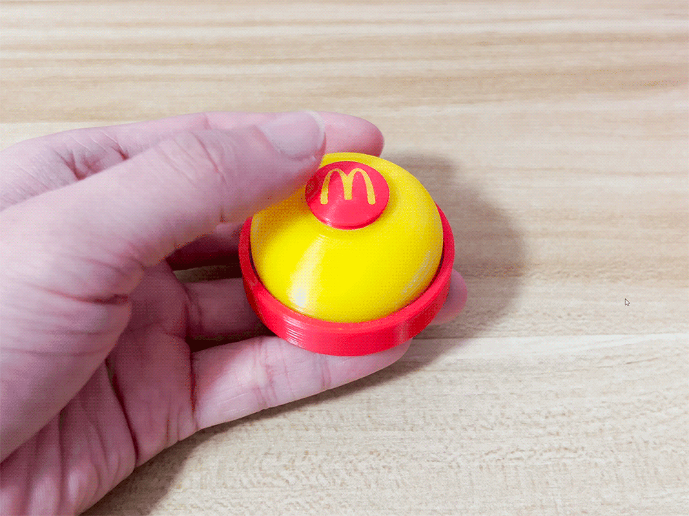 Miniatura 3 do modelo 3D 麦当劳解压铃铛（可按压）