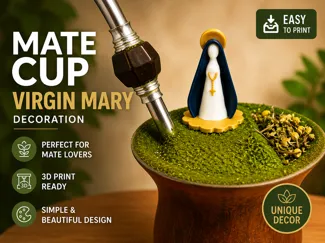 Mate Cup Virgin Mary Decoration