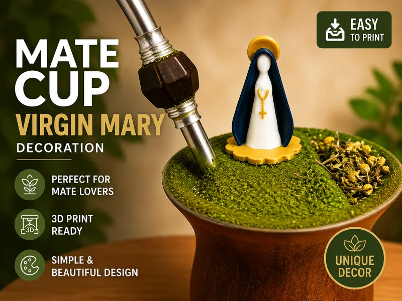Mate Cup Virgin Mary Decoration
