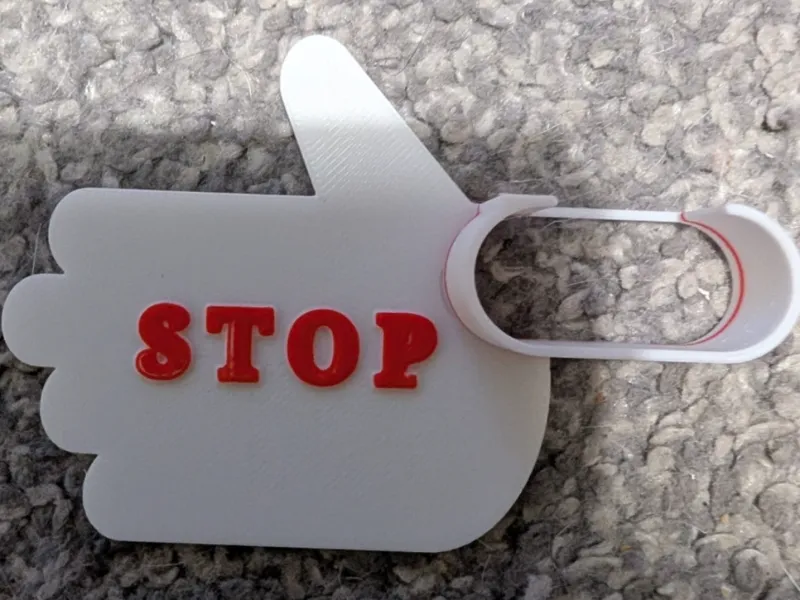 A1 / A1 MINI Poop Deflector ( stop sign )