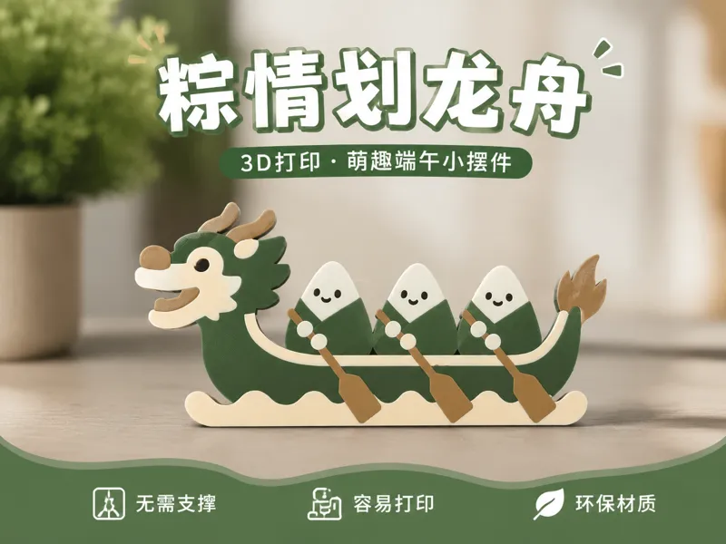 粽子划龙舟