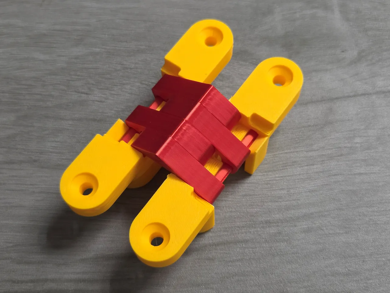 Consealed Hinge (100% 3d printable) view 4