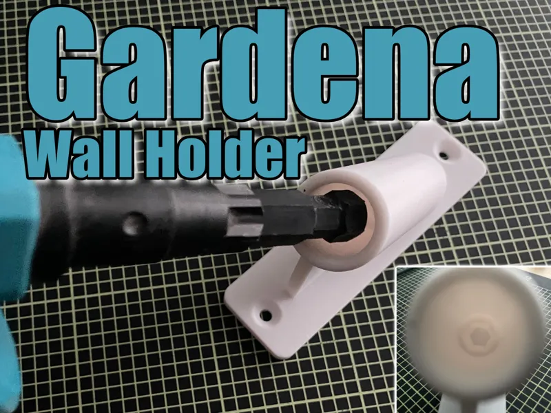 Gardena Wall Holder with Hexagon Structure