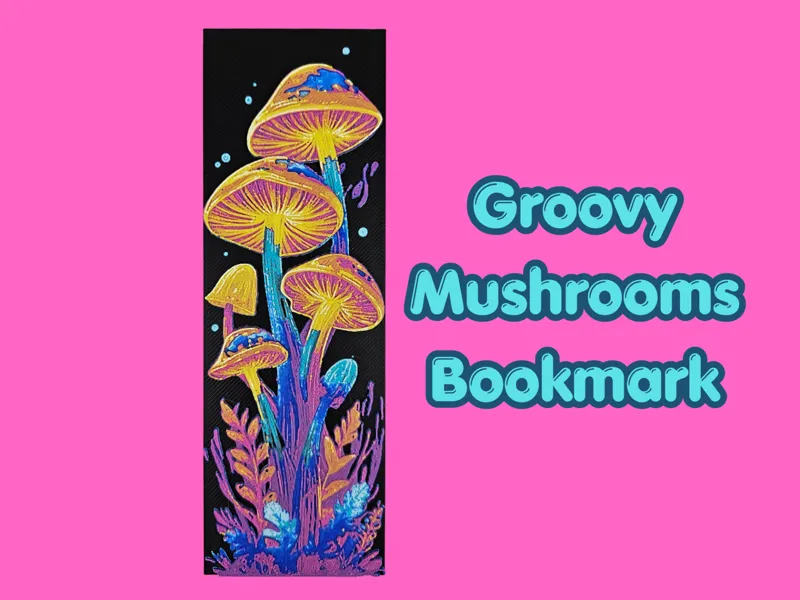 Groovy Mushrooms Bookmark