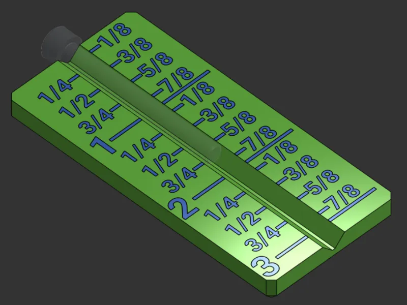 Inch Screw Measuring Tool