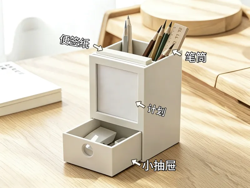 小抽屉笔筒